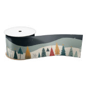 クリスマスデコレーションと植物 サテンリボン (リール)