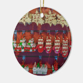 クリスマスデコレーションクリスマスツリーオーナメント セラミックオーナメント (左)