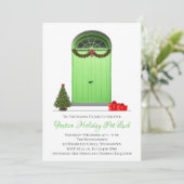 クリスマスデコレーショングリーンドアホリデーパーティー 招待状 (スタンド正面)