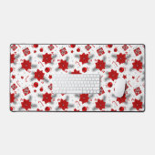 クリスマスデコレーションパターンラッピング紙 デスクマット (キーボード&マウス)