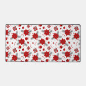 クリスマスデコレーションパターンラッピング紙 デスクマット (正面)