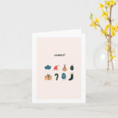 クリスマスデコレーションホリディグリーティングカード カード (黄色い花)