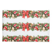 クリスマスデコレーションホリデーベッドピローケース 枕カバー (裏面)