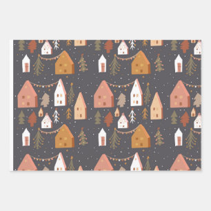 クリスマスデコレーションラッピング紙 ラッピングペーパーシート