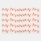 クリスマスデコレーションラッピング紙 ラッピングペーパーシート (正面)