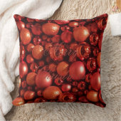 クリスマスデコレーションレッドボーブル クッション (ブランケット)