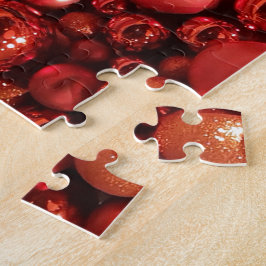 クリスマスデコレーションレッドボーブル ジグソーパズル