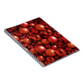 クリスマスデコレーションレッドボーブル ノートブック (右側)