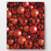 クリスマスデコレーションレッドボーブル フォトプラーク (正面)