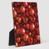 クリスマスデコレーションレッドボーブル フォトプラーク (側面)