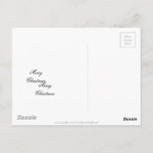 クリスマスデコレーションレッドボーブル ポストカード (裏面)