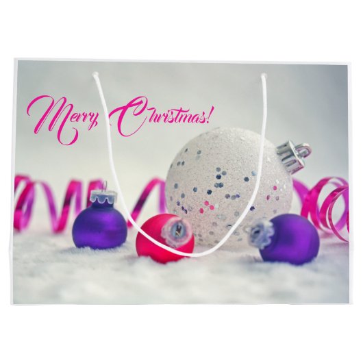 クリスマスデコレーション大抱き枕 ラージペーパーバッグ (裏面)