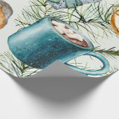 クリスマスデコレーション模様包み紙 ラッピングペーパー (角)