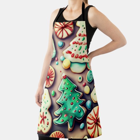クリスマスデコレーション水のカラーアート エプロン (インサイチュ)