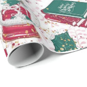 クリスマスデコレーション赤白 ラッピングペーパー (ロールコーナー)
