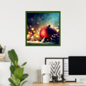 クリスマスデコレーション1 ポスター (ホームオフィス)