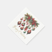 クリスマスデコレーション スタンダードカクテルナプキン (角)