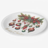 クリスマスデコレーション ペーパープレート (アングル)