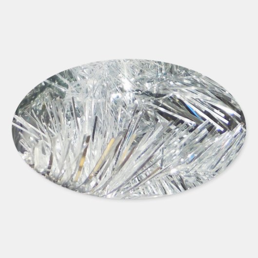 クリスマスデコレーション 楕円形シール (正面)