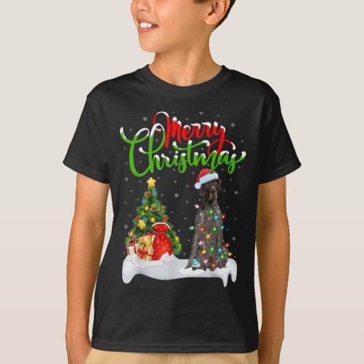 クリスマスデコレーションGerman Shorthaired Pointer Dog Ch Tシャツ (正面)