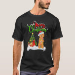 クリスマスデコレーションSanta Goldendodle Dog Christmas Tシャツ<br><div class="desc">クリスマスデコレーションSanta Goldendodle Dog Christmas。</div>