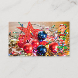 クリスマスデコレータカスタム文字テンプレート 名刺