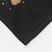 クリスマスデコーおもしろいルサンタライディングロットワイラードッグクリス フリースブランケット (角)