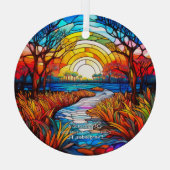 クリスマスデコールエバーグレーズパークフロリダアドベンチャー ガラスオーナメント (裏面)