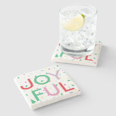 クリスマスデコールストーンのコースター ストーンコースター (横)