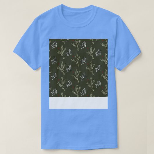 クリスマスデコールパターン Tシャツ (デザイン正面)