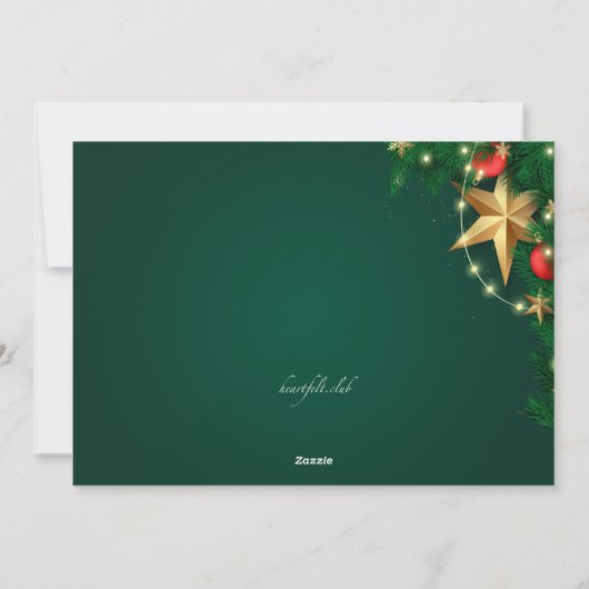 クリスマスデコールホリディムービングカード シーズンカード (裏面)