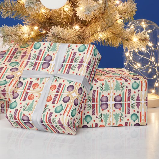クリスマスデコールホリデイ応援 ラッピングペーパー (クリスマス)