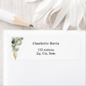 クリスマスデコールボーブル差出人住所 ラベル (インサイチュ)