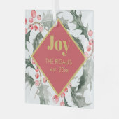 クリスマスデコール ガラスオーナメント (正面左)