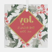 クリスマスデコール ガラスオーナメント (裏面)