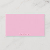 クリスマスデコール&ギフトツリーピンクショップ販売Etsy 名刺 (裏面)