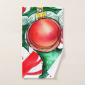 クリスマスデコール バスタオルセット (ハンドタオル)