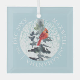 クリスマスデコ素朴ールカスタムウェディングブルー ガラスオーナメント