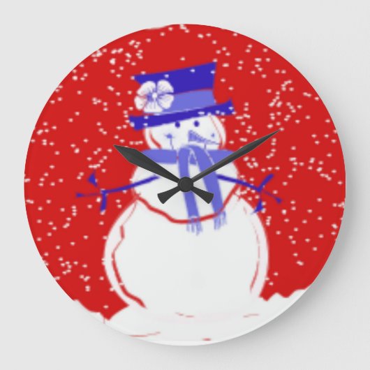 クリスマスデザイナーウォールクロックバイセレニティ – 贈り物 ラージ壁時計 (正面)