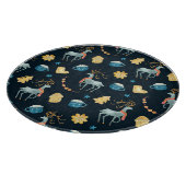 クリスマスデザイナー:水彩シームレスパターン カッティングボード (角)