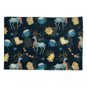 クリスマスデザイナー:水彩シームレスパターン 枕カバー (裏面)