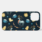 クリスマスデザイナー:水彩シームレスパターン Case-Mate iPhoneケース (裏面 (横))