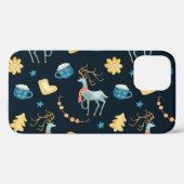 クリスマスデザイナー：水彩シームレスパターン Case-Mate iPhoneケース (裏面 (横))