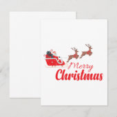 クリスマスデザインとトナカイ (正面/裏面)
