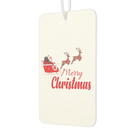 クリスマスデザインとトナカイ カーエアーフレッシュナー (左)