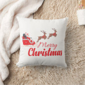 クリスマスデザインとトナカイ クッション (ブランケット)