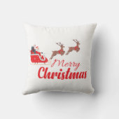 クリスマスデザインとトナカイ クッション (裏面)
