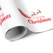 クリスマスデザインとトナカイ ラッピングペーパー (ロールコーナー)