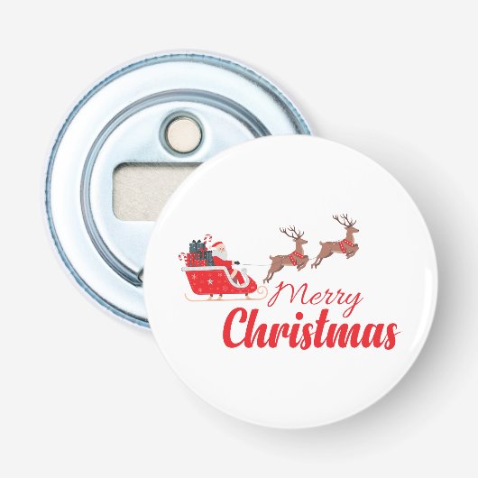 クリスマスデザインとトナカイ 栓抜き (正面)