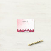 クリスマスデザインとホリデーボーブルテンプレート ポストイット (デスク上)